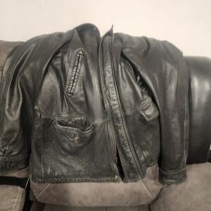 Roundtree & Yorke Dark Leather Jacket